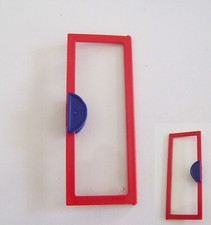 Playmobil (G456) FIREFIGHTERS - red glass door entrance barracks 4819 70114