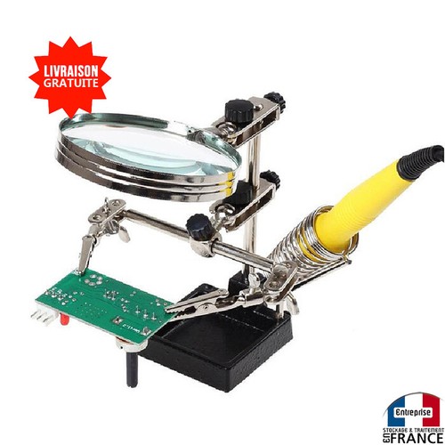 Loupe avec pinces support - avec,
