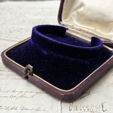 Ecrin Boite A Bijoux Ancien pour Bracelet Cuir Fin XIXè Jewel Case Box