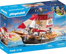 Playmobil 71418 Chaloupe des Pirates bateau flottant