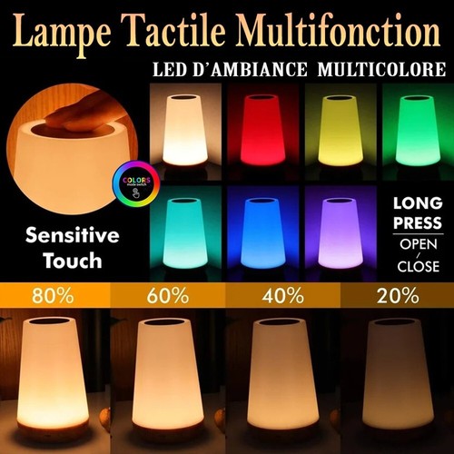 Lampe ambiance tactile - lampe, d
