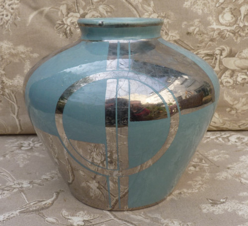 Vase ceramique gres art deco - gres,