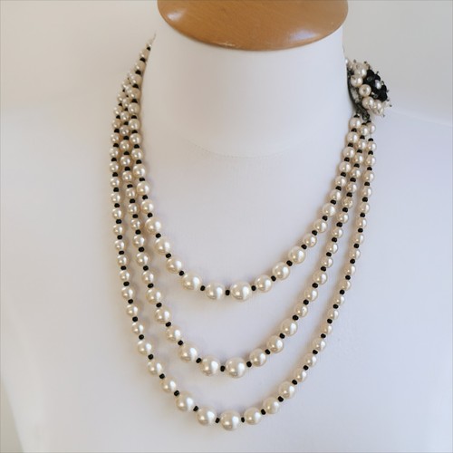 Collier perles nacrées et - collier,