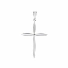 Pendentif Croix Poli En Or