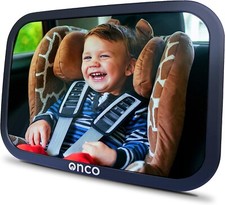 Onco Miroir Voiture Bébé – 100% Incassable pour Siège Arrière Conduite Sécurisée