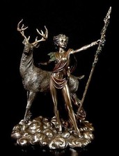Déesse Diana Figure Avec Cerf