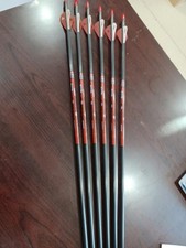 Bloodsport Hunter 350 Spine- Precut 29" with Inserts - 6pk Fletched Blazer Vanes