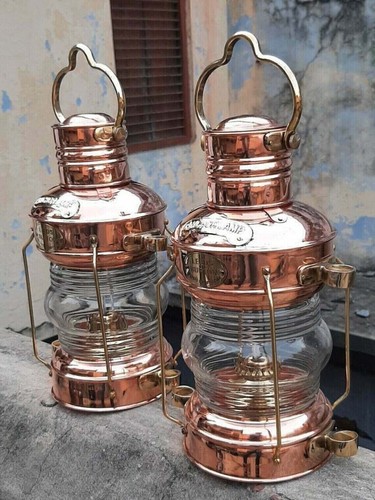 Lampe huile ancre laiton et - ancre,