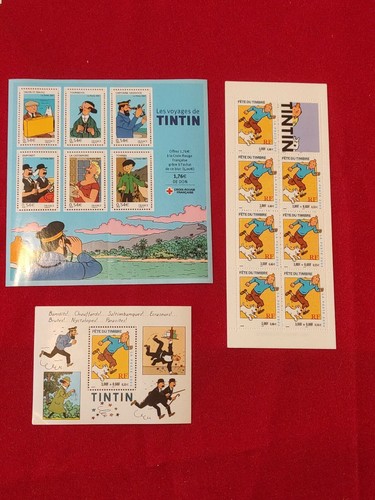 Herge lot carnets - lot, timbres