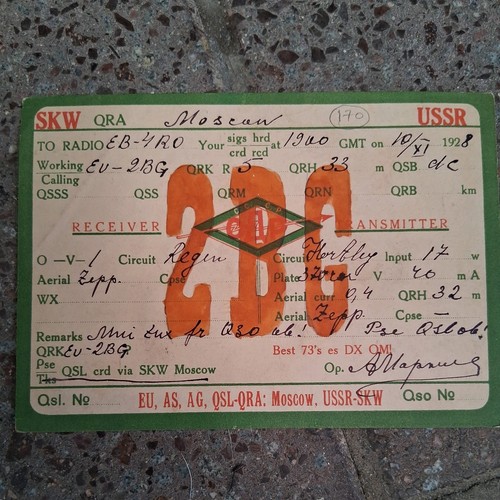Carte radio amateur qsl - radio,