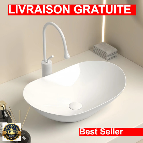 Lavabo ovale encastré 5 x - ovale, encastré,