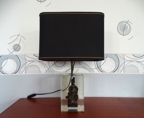 Lampe plexiglas design - , pierre