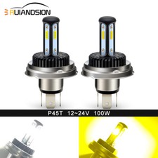 Ruiandsion P45T Motorcycle Headlight R2 CSP Front Light Hi Lo Beam 12V-24V 100W