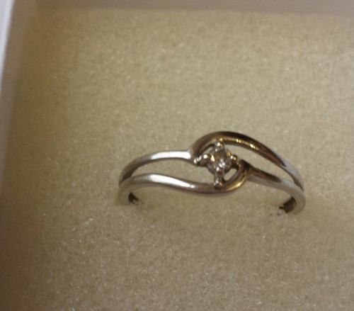 Bague solitaire 375 - solitaire, or