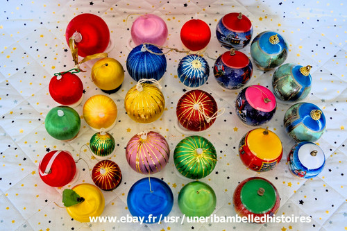 Lot décorations boules - ,