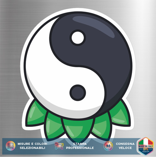 Autocollant taijitu yin yang - taijitu,