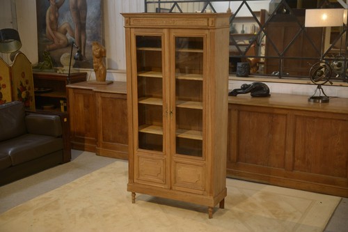 Vitrine chêne brut 1950 - en,