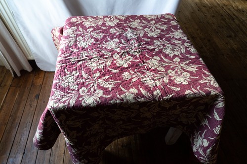 Boutis ancien couvre lit