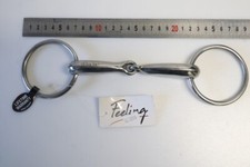 NEUF : Mors Cheval 2 anneaux creux, INOX  - FEELING 600024135 en 135mm