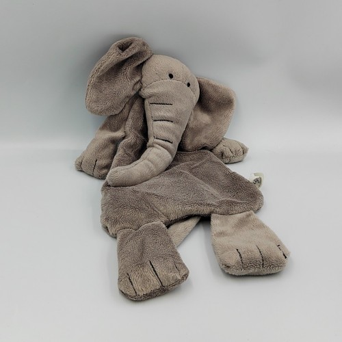 Doudou plat éléphant - , gris