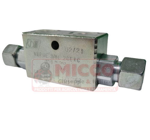 Valve bloc double effet - bloc, 3/8