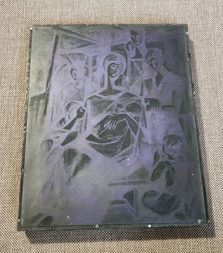 Ancienne plaque imprimerie - ancienne,