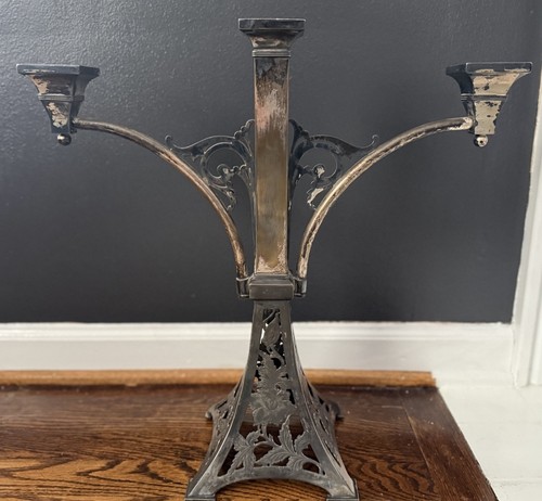 Vtg art nouveau silver plated - art,