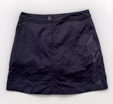Title Nine Women 4 Big B Skort Golf Hiking Skirt Attached Shorts Black Ripstop