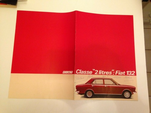 Fiat 132 classe - classe, litres
