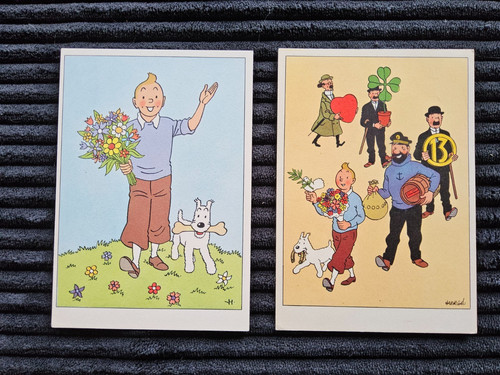 Tintin magnifique cartes - tintin,