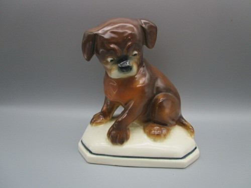 Chien céramique art déco - chien, en