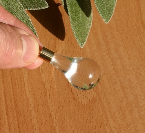 Pendule goutte cristal - en,