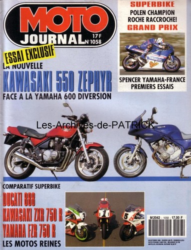 Moto journal 1058 kawasaki - 1058, zxr