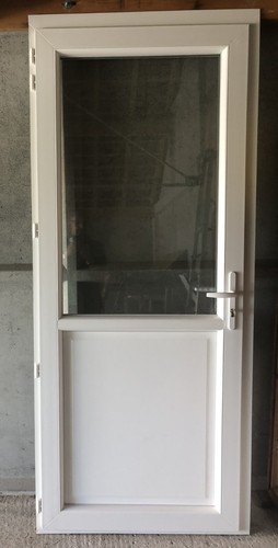 Porte exterieure pvc blanche - porte,