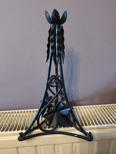 Pied lampe fer forge - lampe,