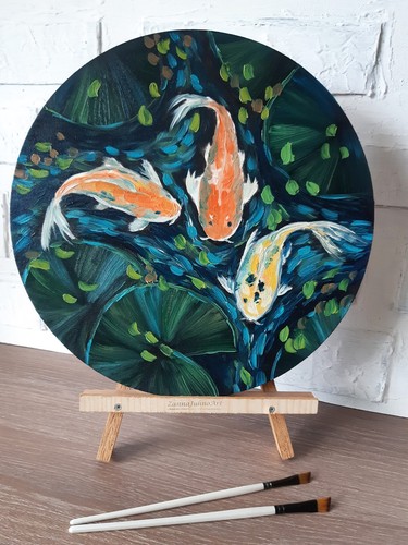 Peinture originale poisson - peinture, de