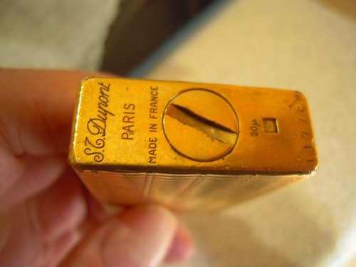 Dupont briquet plaqué - plaqué, or