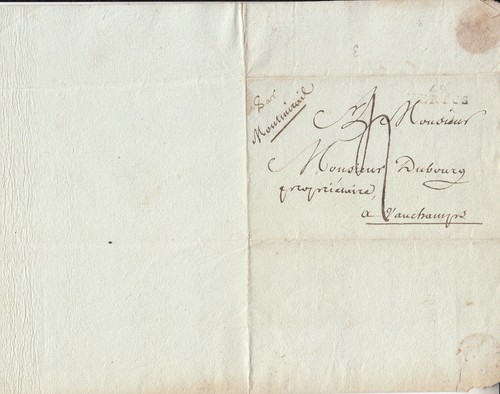 Lettre ancienne 1810 - , –