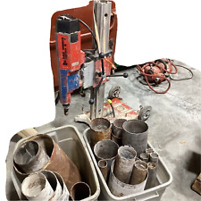 Hilti Core Drill w/ Stand + 19 Bits + Extensions + AS IS VACUUM ACCS ED4U #2050