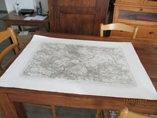 CARTE ANCIENNE N 48 GRAVURE PARIS 75 SUR PAPIER ARCHES IGN TAMPON SEC