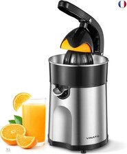 Vinato Presse agrumes électrique, presse-orange électrique avec 2 cônes in