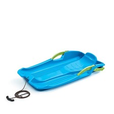 Luge neige en plastique bleu