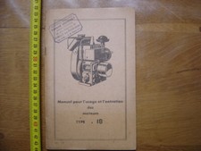 Old BERNARD MOTOR Type 18 Engine Use and Maintenance Manual