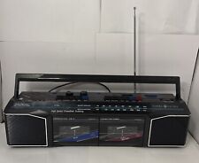 Vintage General Electric Model #3-5630 Boombox AM FM Radio, Double Cassette