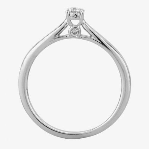 Bague solitaire diamant accent