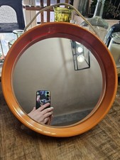​Miroir Rond Vintage Orange