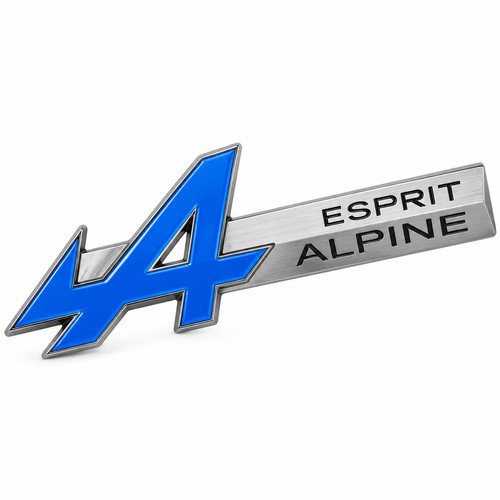 Badge esprit alpine métal - 3d,
