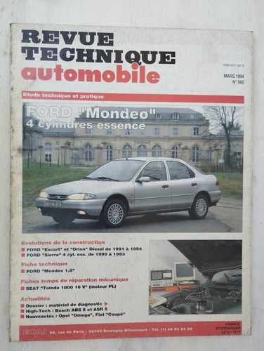 Revue technique ford mondéo - revue,