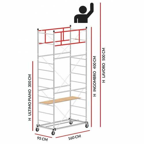 Echafaudage scedilux hauteur - echafaudage, (hauteur