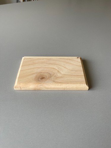 Socle bois brut pour - en,